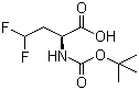 structure of CAS# 467442-20-2, (S)-2-(tert-Butoxycarbonylamino)-4,4-difluorobutanoic acid