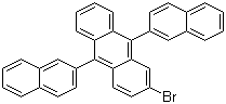结构式 CAS# 474688-76-1, 2-溴-9,10-双(2-萘基)蒽