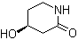 结构式 CAS# 476014-92-3, (4S)-4-羟基-2-哌啶酮