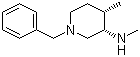 结构式 CAS# 477600-69-4, (3S,4S)-1-苄基-N,4-二甲基哌啶-3-胺