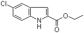 structure of CAS# 4792-67-0, Ethyl 5-chloro-2-indolecarboxylate;2-(Ethoxycarbonyl)-5-chloro-indole; 5-Chloroindole-2-carboxylic acid ethyl ester