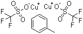 结构式 CAS# 48209-28-5, 三氟甲烷磺酸铜与甲苯的络合物