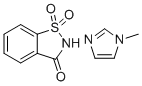 结构式 CAS# 482333-74-4, 糖精1-甲基咪唑