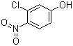 结构式 CAS# 491-11-2, 3-氯-4-硝基苯酚
