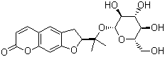 结构式 CAS# 495-31-8, 紫花前胡苷; 含紫花前胡甙