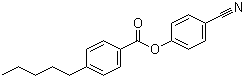 结构式 CAS# 49763-64-6, 4-戊基苯甲酸 4-氰基苯酯