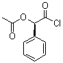 structure of CAS# 49845-69-4, O-Acetyl-D-mandeloyl chloride;(R)-2-Chloro-2-oxo-1-phenylethyl acetate; (R)-alpha-Acetoxybenzeneacetyl chloride; D-2-Acetoxy-2-phenylacetyl chloride; O-Acetyl-D-(-)-mandeloyl chloride
