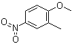 structure of CAS# 50741-92-9, 2-Methyl-4-nitroanisole;4-Methoxy-3-methylnitrobenzene; 3-Methyl-4-methoxynitrobenzene