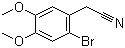 结构式 CAS# 51655-39-1, 2-溴-4,5-二甲氧基苯乙腈