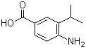 结构式 CAS# 51688-76-7, 4-氨基-3-异丙基苯甲酸