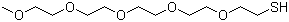 structure of CAS# 524030-00-0, 3,6,9,12,15-Pentaoxahexadecane-1-thiol