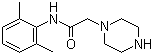 structure of CAS# 5294-61-1, N-(2,6-Diphenylmethyl)-1-piperazine acetylamine;1-[(2,6-Dimethylanilino)carbonyl-methyl]-piperazine