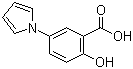 结构式 CAS# 53242-70-9, 2-羟基-5-(1H-吡咯-1-基)苯甲酸