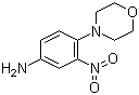 structure of CAS# 5367-65-7, 4-(4-Morpholinyl)-3-nitrobenzenamine;N-(4-Amino-2-nitrophenyl)morpholine