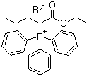 structure of CAS# 54110-96-2, [1-(Ethoxycarbonyl)butyl]triphenylphosphonium bromide