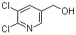结构式 CAS# 54127-30-9, (5,6-二氯吡啶-3-基)甲醇