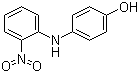 structure of CAS# 54381-08-7, HC Orange 1;2-Nitro-4'-hydroxydiphenylamine; 4-[(2-Nitrophenyl)amino]phenol