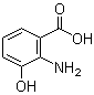 结构式 CAS# 548-93-6, 2-氨基-3-羟基苯甲酸