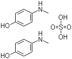 结构式 CAS# 55-55-0, 4-甲氨基苯酚硫酸盐; N-甲基-4-氨基苯酚硫酸盐