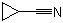 structure of CAS# 5500-21-0, Cyclopropanecarbonitrile;Cyclopropane carbonitrile; Cyclopropyl cyanide