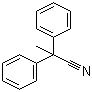 结构式 CAS# 5558-67-8, 2,2-二苯基丙腈