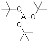 structure of CAS# 556-91-2, Tris(2-methyl-2-propanolato)aluminum;Aluminum tris(tert-butylate); Tri-tert-butoxyaluminum