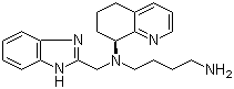 结构式 CAS# 558447-26-0, AMD 070; N'-(1H-苯并咪唑-2-甲基)-N'-((S)-5,6,7,8-四氢喹啉-8-基)丁烷-1,4-二胺