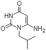 4-Amino-3-isobutylpyrimidine-2,6-dione molecular structure (CAS 56075-75-3)