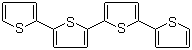 结构式 CAS# 5632-29-1, 2,2':5',2'':5'',2'''-四联噻吩