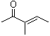 结构式 CAS# 565-62-8, 3-甲基-3-戊烯-2-酮