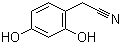 structure of CAS# 57576-34-8, (2,4-Dihydroxyphenyl)acetonitrile