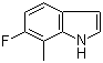 结构式 CAS# 57817-10-4, 6-氟-7-甲基吲哚