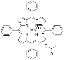 结构式 CAS# 58356-65-3, 间四苯基卟吩乙酸锰(III)