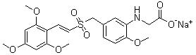 结构式 CAS# 592542-60-4, Rigosertib sodium