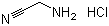 structure of CAS# 6011-14-9, Aminoacetonitrile hydrochloride;Glycinonitrile hydrochloride
