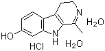 structure of CAS# 6028-00-8, Harmalol hydrochloride dihydrate;4,9-Dihydro-1-methyl-3H-pyrido[3,4-b]indol-7-ol hydrochloride hydrate