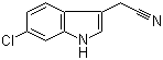 结构式 CAS# 61220-58-4, 6-氯吲哚-3-乙腈