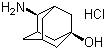 结构式 CAS# 62075-26-7, 顺式-4-氨基-1-金刚烷醇盐酸盐