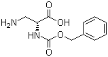 结构式 CAS# 62234-37-1, N-苄氧羰基-beta-氨基-D-丙氨酸
