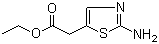 结构式 CAS# 62557-32-8, 2-(2-氨基噻唑-5-基)乙酸乙酯