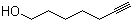structure of CAS# 63478-76-2, 6-Heptyn-1-ol