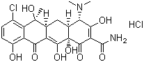盐酸金霉素分子结构 (CAS 64-72-2)