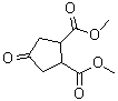 结构式 CAS# 6453-07-2, 4-氧代-1,2-环戊烷二甲酸二甲酯
