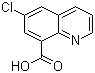 structure of CAS# 6456-78-6, 6-Chloroquinoline-8-carboxylic acid
