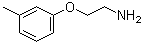 结构式 CAS# 6487-99-6, 2-(3-甲基苯氧基)乙胺