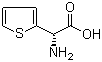 结构式 CAS# 65058-23-3, (R)-2-(2-噻吩基)甘氨酸