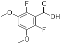 结构式 CAS# 651734-56-4, 2,6-二氟-3,5-二甲氧基苯甲酸