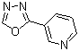结构式 CAS# 65943-95-5, 3-[1,3,4]恶二唑-2-基吡啶