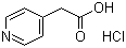 结构式 CAS# 6622-91-9, 4-吡啶乙酸盐酸盐