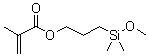 结构式 CAS# 66753-64-8, (异丁烯酰氧基丙基)二甲基甲氧基硅烷